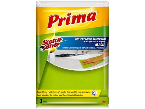 3M PRIMA Ściereczki uniwersalne "Jak Bawełna" MAXI 3 szt 3M PRIMA Ściereczki uniwersalne "Jak Bawełna" MAXI 3 szt