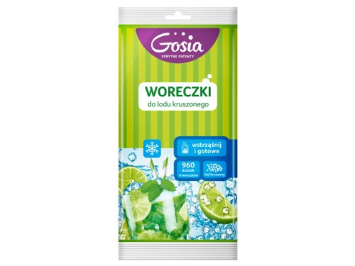 GOSIA Woreczki do lodu kruszonego 960 kostek GOSIA Woreczki do lodu kruszonego 960 kostek