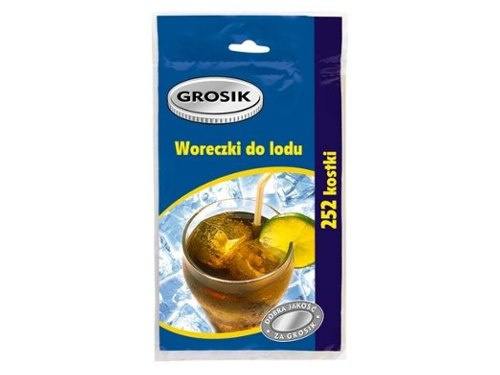 GROSIK Woreczki do lodu 252 kostki GROSIK Woreczki do lodu 252 kostki