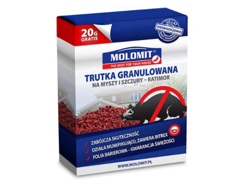 MOLOMIT Granulat na myszy i szczury 200 g MOLOMIT Granulat na myszy i szczury 200 g