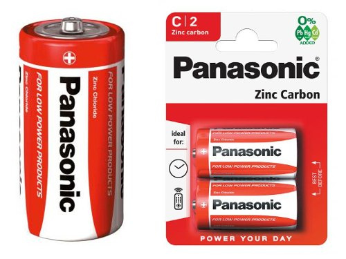 PANASONIC Baterie cynkowo-węglowe Zinc Carbon C R14 2 szt.