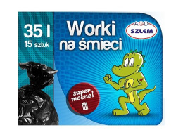Szlemik Worki na śmieci 35l Super mocne 15 szt.