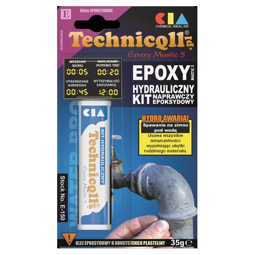 TECHNICQLL Kit hydrauliczny epoksydowy 35g E-150