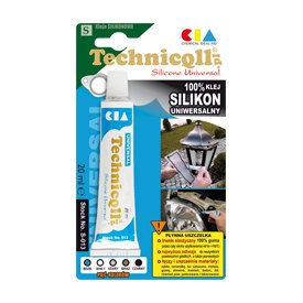 TECHNICQLL Silikon uniwersalny bezbarwny 20ml S-072 TECHNICQLL Silikon uniwersalny bezbarwny 20ml S-072