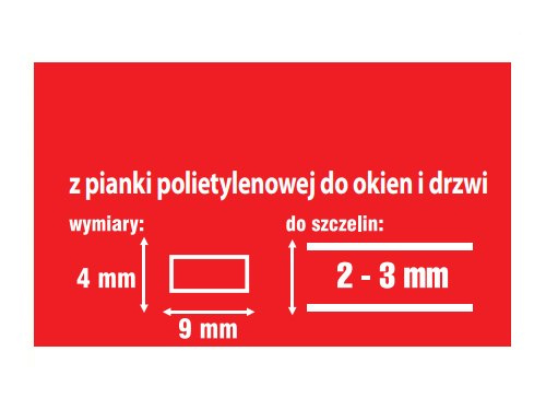 Uszczelki samoprzylepne do okien i drzwi brązowe PE1B Interchemall Uszczelki samoprzylepne do okien i drzwi brązowe PE1B Interchemall