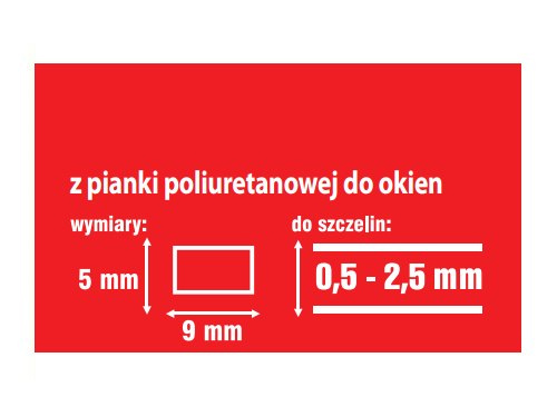 Uszczelki samoprzylepne do okien i drzwi białe PU1 Interchemall Uszczelki samoprzylepne do okien i drzwi białe PU1 Interchemall