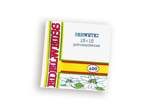Serwetki gastronomiczna gładkie białe 15x15cm Serwetki gastronomiczna gładkie białe 15x15cm