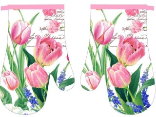 Rękawice 2 szt. FLOWER TULIPANY /9045/