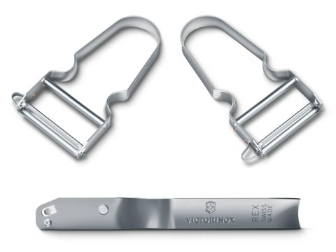 VICTORINOX Obieraczka REX, rączka aluminium, SREBRNA 6.0900