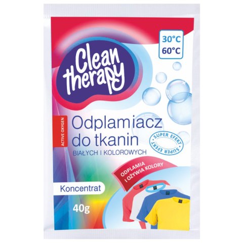 RAVI CLEAN THERAPY BIO Odplamiacz do tkanin białych i kolorowych 40 g