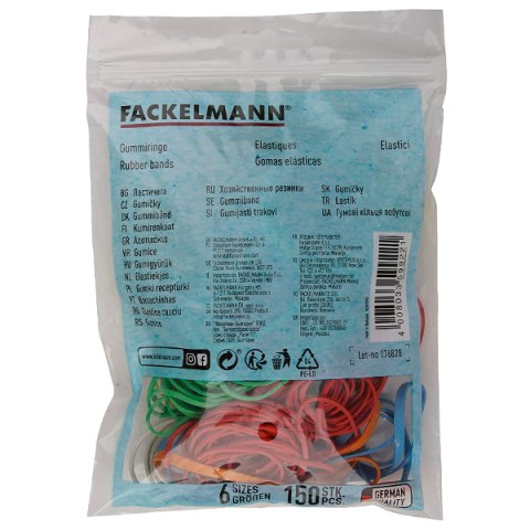 FACKELMANN 59922 Gumki recepturki 150 sztuk mix