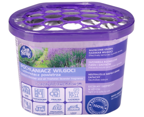 RAVI CLEAN THERAPY Pochłaniacz wilgoci lawendowy 300 g /R/ RAVI CLEAN THERAPY Pochłaniacz wilgoci lawendowy 300 g /R/
