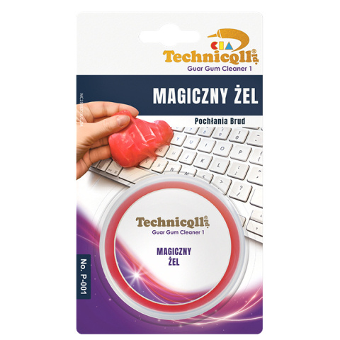 TECHNICQLL Magiczny żel 60g (pochłania brud) czerwony