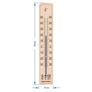 BIOTERM Termometr pokojowy wzmocniona kapilara 20 cm 012300