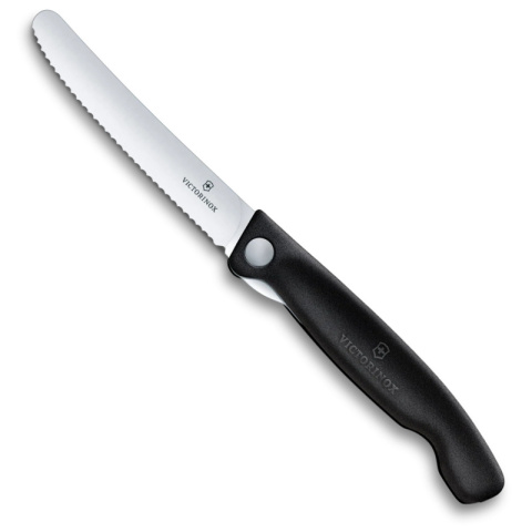 VICTORINOX Nóż piknikowy ząbkowany SWISS CLASSIC 11 cm czarny 6.7833.FB