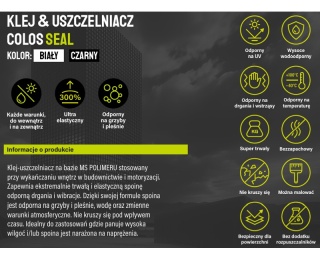 TECHNICQLL Klej & uszczelniacz Colos Seal czarny 80 ml R-872